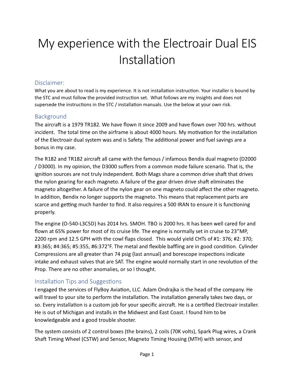 Electroair Installation in a 1979 Cessna TR182 Page 001.jpg