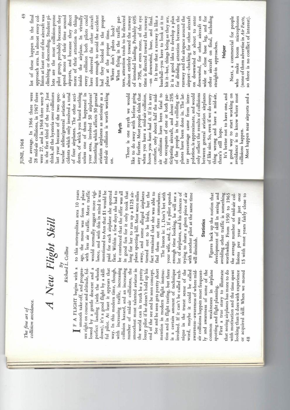 CollisionAvoidance-A NewFlightSkill, Richard Collins - Air Facts June 1968 Page 001.jpg